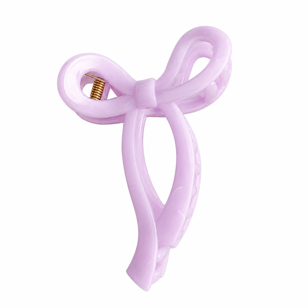 Claw Clip Lazo Lavanda - vista nacarado