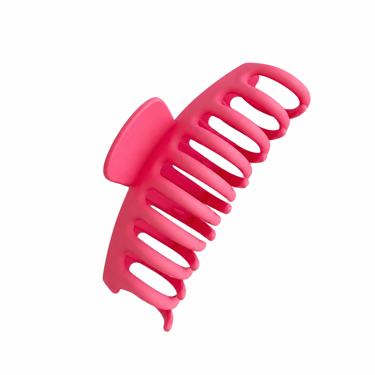 Claw Clip Grande Fucsia Mate - vista frontal