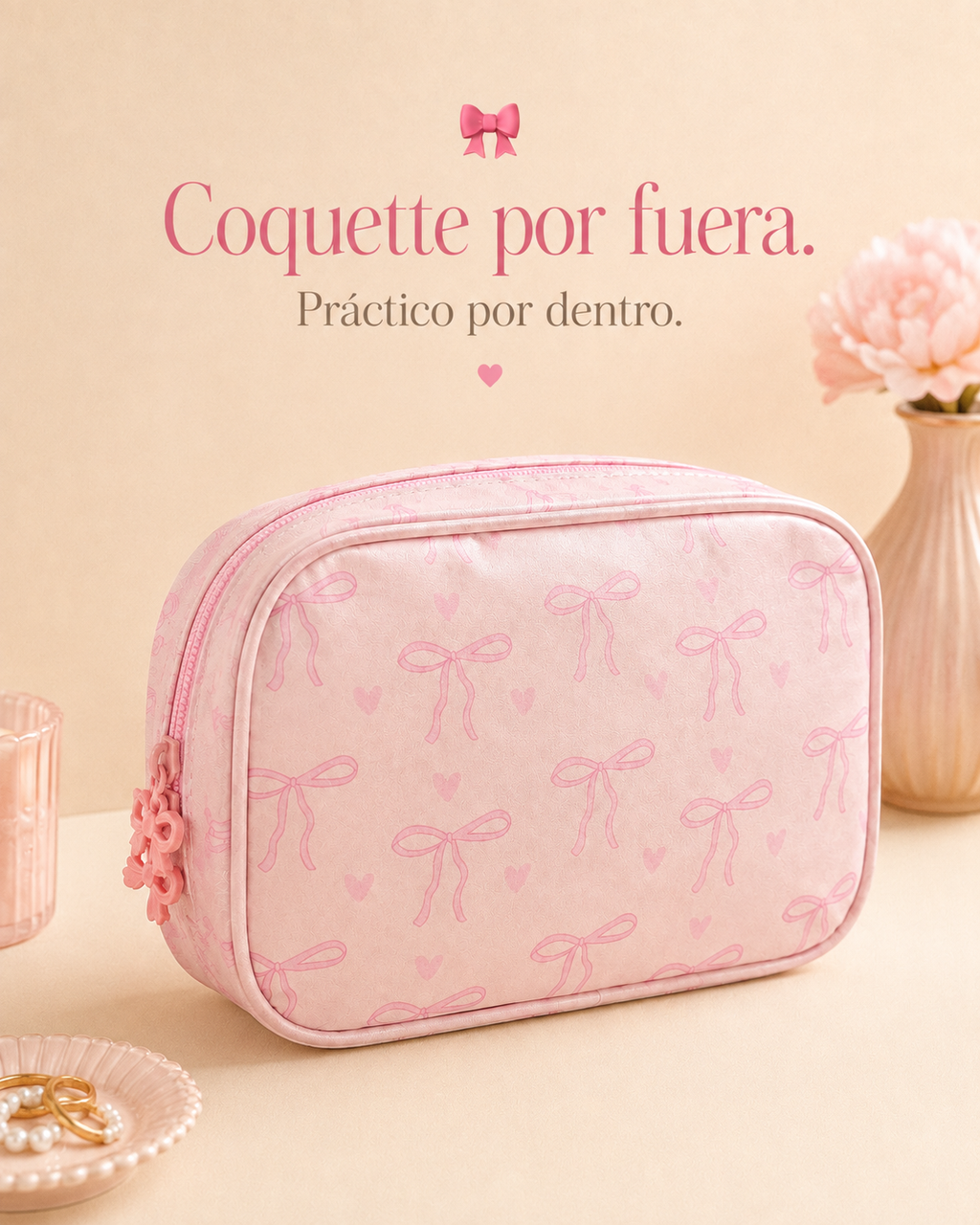 “El cosmetiquero que vas a querer llevar a todas partes 🎀”