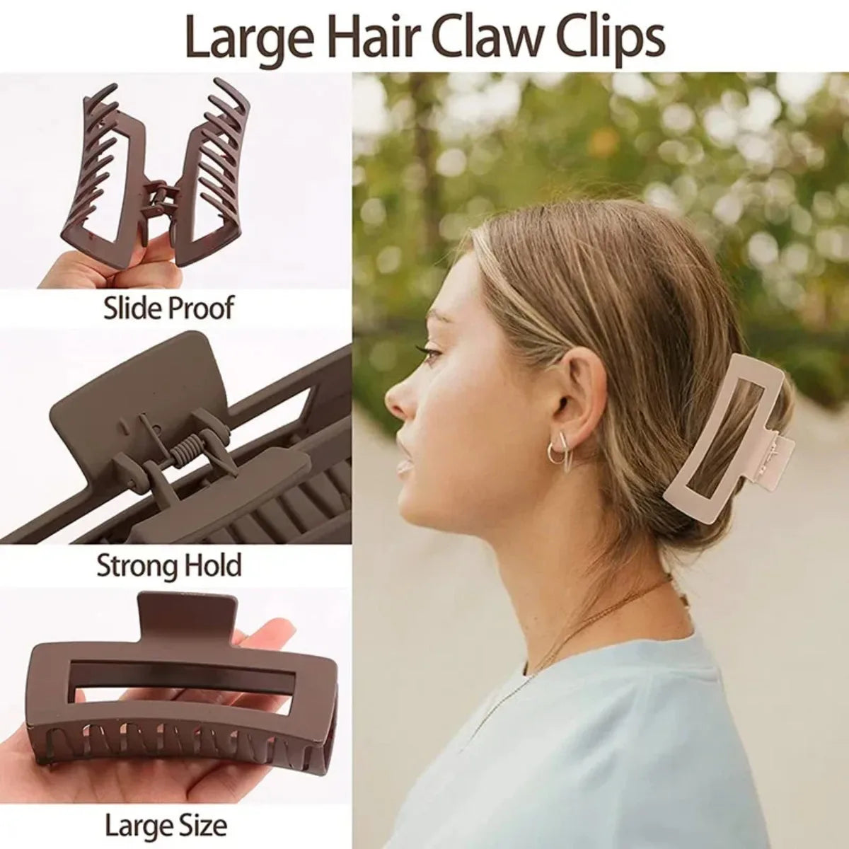 Set de 4 Pinzas Minimalistas | Elegancia para Cada Día 🤍