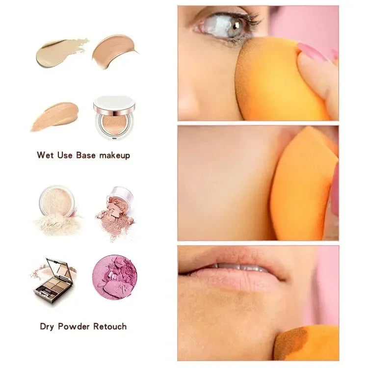 Esponjas de Maquillaje Beauty Blender 8 Piezas | Set de Esponjas para Base y Corrector
