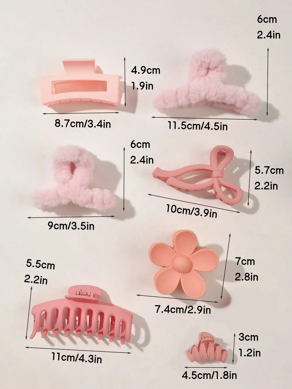Set de 8 Pinzas para el Cabello | Estilo Elegante y Sujeción Firme 🌸