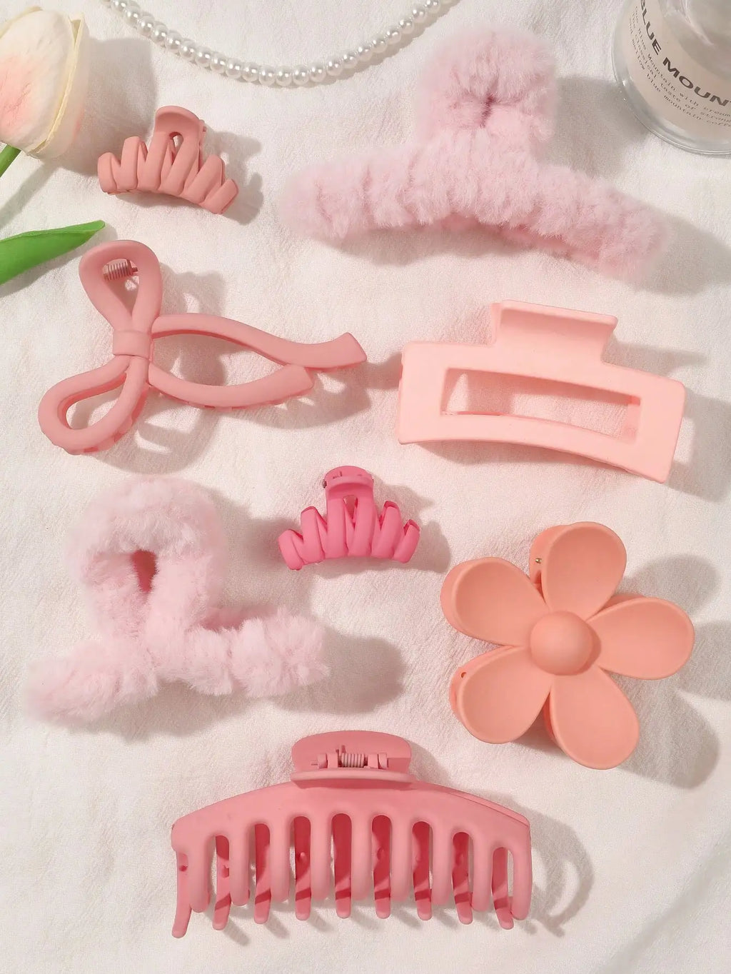 Set de 8 Pinzas para el Cabello | Estilo Elegante y Sujeción Firme 🌸
