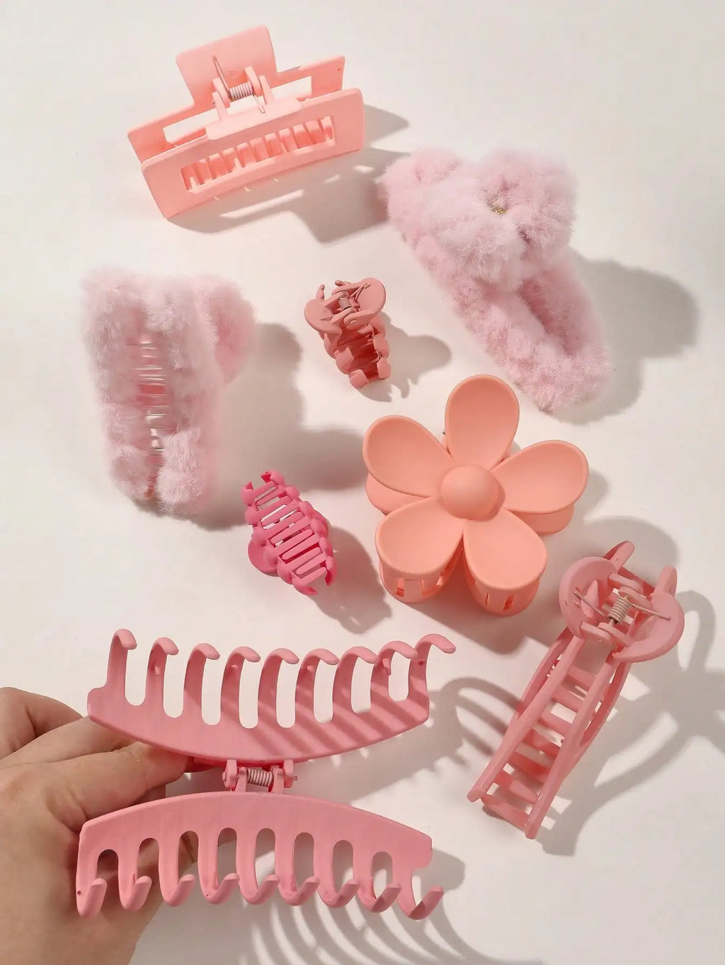 Set de 8 Pinzas para el Cabello | Estilo Elegante y Sujeción Firme 🌸