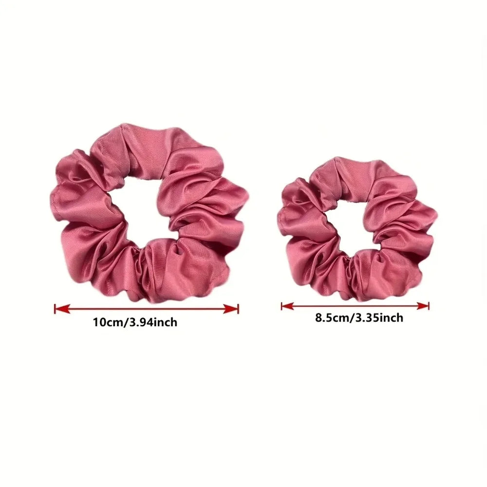 Colección de Scrunchies Satinados – 16 piezas