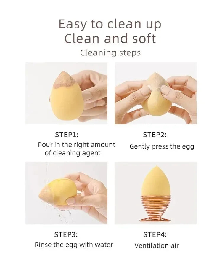 Esponjas de Maquillaje Beauty Blender 8 Piezas | Set de Esponjas para Base y Corrector